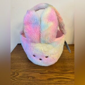Pastel Bunny Ears Plush Basket